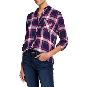 RAILS Hunter Plaid Twill Button-Down Shirt XS
